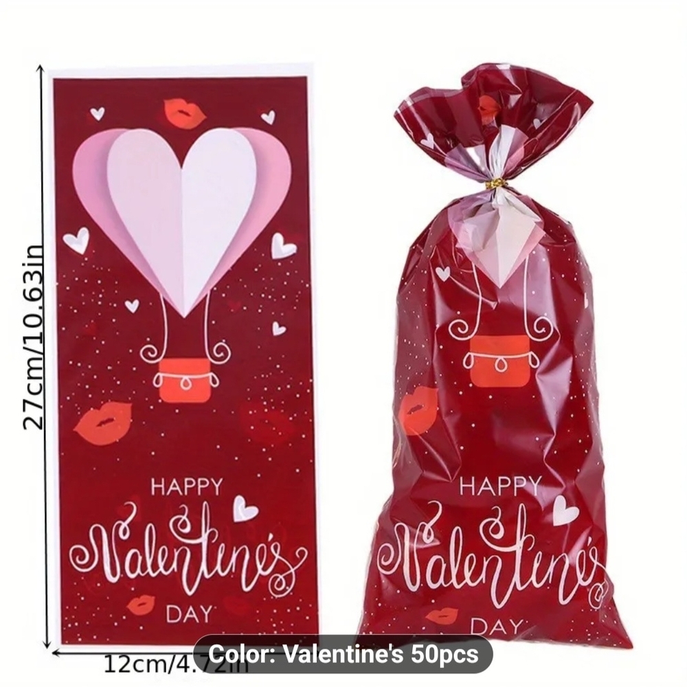 Valentine's Day Party Gift Bags - Red